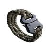 SU LIFE Parachute Cord Bracelets Trilobite Weaved Paracord Bracelet with Side Release Buckle 8.7 inch Black Bracelet for Men Women 1 Set (Camo) view 1