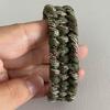 SU LIFE Parachute Cord Bracelets Trilobite Weaved Paracord Bracelet with Side Release Buckle 8.7 inch Black Bracelet for Men Women 1 Set (Camo) view 3