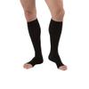 JOBST forMen Compression Socks, 20-30 mmHg, Knee High, Open Toe, Black - Choose Your Size view 1