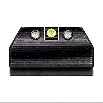 Night Fision Optics Ready Stealth .286-.355 Night Sight Set Compatible with CZ P-10 C/F/S - Yellow Front Ring, Black Rear Rings