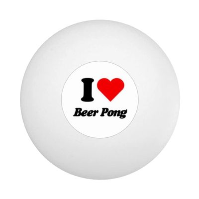 I Love Beer Pong Ping Pong Ball - Pack of 10
