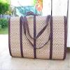 Handmade Woven Thai Beach Mat - Straw Ground Mat for Camping, Yoga, Meditation, Festivals, Concerts - Eco-friendly Reed - Foldable - 70 Inches x 35 Inches view 4
