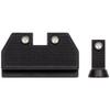 Night Fision Optics Ready Stealth .286-.355 Night Sight Set Compatible with CZ P-10 C/F/S - Black Front Ring, Black Rear Rings view 1