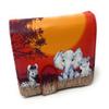 Shag Wear Babies of Africa Safari Small Baby Animal Wallet for Women and Teen Girls Vegan Faux Leather 4.5" Red view 1