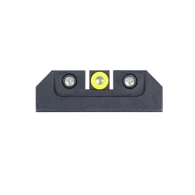 Night Fision Tritium Night Sight Set for Taurus G2C/G2/G3/TX22 - Yellow Front Ring, Black Rear Rings