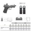 Night Fision Optics Ready Stealth .290-.313 Night Sight Set Compatible with Glock 17/19/34, Yellow Front Ring, Black Rear Rings view 3