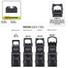 Night Fision Optics Ready Stealth .290-.313 Night Sight Set Compatible with Glock 17/19/34, Yellow Front Ring, Black Rear Rings view 4