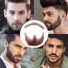 TOLHYUN Fake Beard Goatee Beard Realistic 100% Human Hair Full Hand Tied Goatee False Beards Lace Invisible Fake Mustache for Halloween Dressing Men Makeup Entertainment/Drama/Party/Movie (Brown) view 2