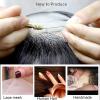 TOLHYUN Fake Beard Goatee Beard Realistic 100% Human Hair Full Hand Tied Goatee False Beards Lace Invisible Fake Mustache for Halloween Dressing Men Makeup Entertainment/Drama/Party/Movie (Brown) view 3