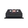 Night Fision SW MP Shield Plus Org Ring Sq Notch Blk Rear view 1