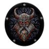 Custom Aluminum 5 Hole Twin Cam Derby Clutch Cover for Harley Davidson - Odin Stone Viking (Matte Finish, 1999-2015 Touring & Trike Models) view 1