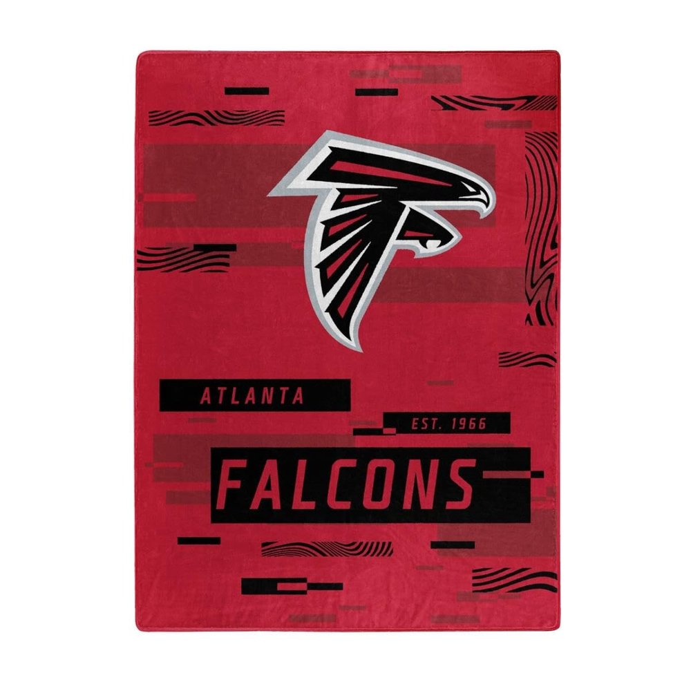 NORTHWEST ENTERPRISES NFL Atlanta Falcons 60"x80" Digitize Design Plush Raschel Thow Blanket