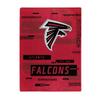 NORTHWEST ENTERPRISES NFL Atlanta Falcons 60"x80" Digitize Design Plush Raschel Thow Blanket view 1