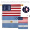 World Cup Argentina US Friendship Flag Banner Room Wall Art Flag Poles for Outside House Patio Porch Lawn Garden Stand Tapestry Yard Sign FIFA Gifts Sport Fan Trophy Soccer Game Football Made in USA view 4