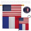 World Cup France USA Friendship Flag Support Our Troops Banner Pack Wall Art Flag Room Decorations Indoor Outdoor Tapestry Yard Signs FIFA Gifts Sports Fan Trophy Soccer Game Football Made In USA view 4