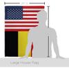 World Cup Belgium USA Friendship Flag Support Our Troops Banner Pack Wall Art Flag Room Decorations Indoor Outdoor Tapestry Yard Signs FIFA Gifts Sports Fan Trophy Soccer Game Football Made In USA view 2