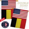World Cup Belgium USA Friendship Flag Support Our Troops Banner Pack Wall Art Flag Room Decorations Indoor Outdoor Tapestry Yard Signs FIFA Gifts Sports Fan Trophy Soccer Game Football Made In USA view 3