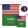 World Cup Saudi Arabia US Friendship Home Decor Banner Room Wall Art Patio Porch Lawn Garden Flag Stand Pole Outdoor Tapestry Yard Signs FIFA Gifts Sports Fan Trophy Soccer Game Football Made in USA view 4