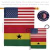 World Cup Ghana USA Friendship Flag Support Our Troops Banner Pack Wall Art Flag Room Decorations Indoor Outdoor Tapestry Yard Signs FIFA Gifts Sports Fan Trophy Soccer Game Football Made In USA view 4