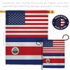 World Cup Costa Rica US Friendship Flag American Banner Pack Patio Lawn Garden Patriotic Outdoor Decorations Indoor Tapestry Yard Sign Art FIFA Gifts Sport Fan Trophy Soccer Game Football Made in USA view 4