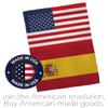 World Cup Spain USA Friendship Flag Wall Decor 2 Pcs Banner Flag Patio Lawn Garden Room Decorations Outdoor Tapestry Yard Signs Art FIFA Gifts Sports Fan Trophy Soccer Game Football Made in USA view 4