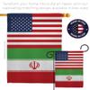 World Cup Iran USA Friendship Flag American Flag Banner Pack Wall Art Patio Porch Lawn Garden Outdoor Decorations Tapestry Yard Signs FIFA Gifts Sports Fan Trophy Soccer Game Football Made in USA view 4