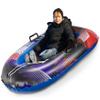 Slippery Racer Inflatable Toboggan Snow Sled for Kids with Reinforced Side Handles. view 1