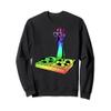 Dj Turntable With Rubber Chicken For Techno Music Producer Sweatshirt view 1