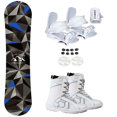 Symbolic Arctic Snowboard & White Bindings & Northwave Boots H125 Men 8-8.5 (Euro 40.5) Complete Package (Boot Fits Men 8-8.5 (Euro 40.5), 136cm Arctic Rocker Board)