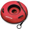 Slippery Racer Heavy Duty Commercial Grade Inflatable Snow Tube with Cover and Rope, PVC Bottom, 44"-(Red) view 1