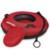 Slippery Racer Heavy Duty Commercial Grade Inflatable Snow Tube with Cover and Rope, PVC Bottom, 44"-(Red) view 2