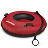 Slippery Racer Heavy Duty Commercial Grade Inflatable Snow Tube with Cover and Rope, PVC Bottom, 44"-(Red) view 3