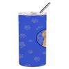 Caroline's Treasures WDK1104TBL20 Golden Retriever Fawn #3 Stainless Steel 20 oz Skinny Tumbler, Blue Vacuum Double Walled Reusable Insulated Tumbler Travel Cup for Coffee Cocktails Gift with Lid, 20 view 2