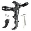 xxiaojun Composite Bow and Arrow Release, 3 or 4 Finger Hand Held Grip, Thumb Release Aluminum Alloy Assist for Compound Bow Accessory, Adjustable Sensitivity, Sports Competition.  view 1