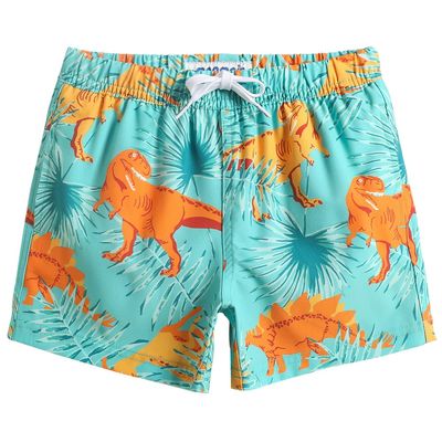 maamgic Boys Swim Trunks Stretch Quick Dry Swim Shorts Kids Bathing Suits Toddler Boy Swimsuit Swimwear Dinosaur Green 10/12