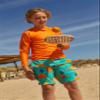 maamgic Boys Swim Trunks Stretch Quick Dry Swim Shorts Kids Bathing Suits Toddler Boy Swimsuit Swimwear Dinosaur Green 10/12 view 2