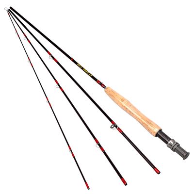 8ft 3-4wt or 5-6wt 4 Pieces Graphite Carbon Fiber Fly Fishing Rod Light Feel Medium Fast Action Freshwater Fly Rod (8ft 3/4wt)