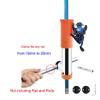 CUREOL Marine Grade SS316 Rail Mount Clamp On Slotted Rod Holders Boat Fishing Rod Rack Holder Pole Tube Mount Bracket Rack Accessories (Color : White 19 to 26mm) view 2