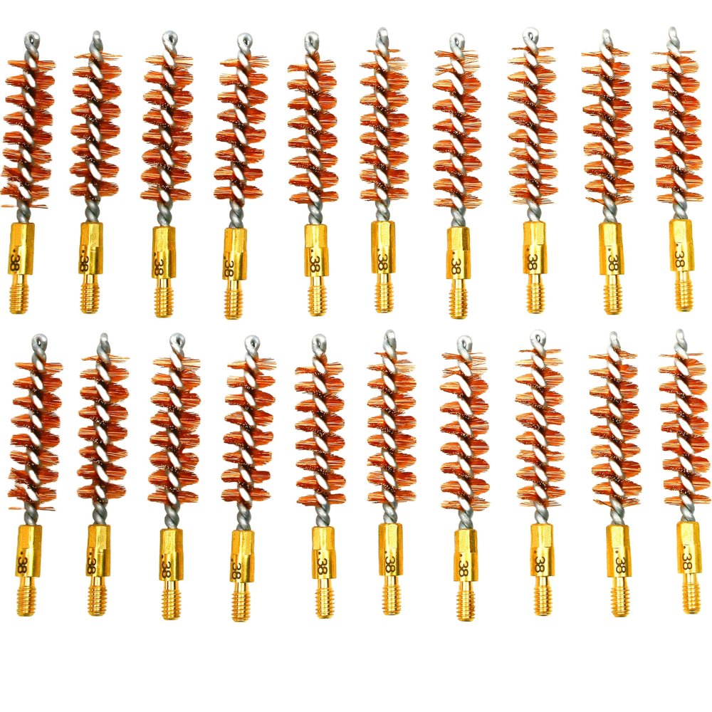 McJ Tools Pistol Bronze Bore Brush (20pack 38 Cal)