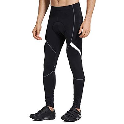 Santic Men's Cycling Bike Pants Road Bicycle Tights Outdoor Biking Leggings White XXL