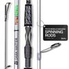 Dark Matter Psychedelic Inshore 7 Foot Spinning Rods - Silver - Medium Heavy Spinning Rod, Fast Action Inshore Saltwater Fishing Rod, Carbon Fiber Fishing Rods with Fuji K Series Alconite Guides view 1