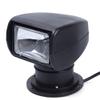 100W Bulb Spotlight for Boat Truck Car Marine Searchlight Lighting 2500LM 12V Waterproof 360 Rotate Halogen Searchlight Outdoor Lamp (Black,Simple Remote Control) view 1