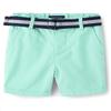 The Children's Place,and Toddler Boys Chino Shorts,Mellow Aqua,6-9 Months view 1