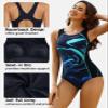 beautyin Athletic Swimsuits for Women One Piece Bathing Suit for Water Aerobics view 4