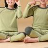 Fldy Boys Girls Thermal Underwear Set Kids Toddlers Fleece Lined Long Johns Set Winter Base Layer Top & Bottom Green A 2-3 Years view 4