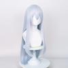 Wiggy Mermaid White Wig for Kanade Yoisaki Cosplay Wig Costume Women Anime Long Straght Sliver Wigs with Bangs for Halloween Christmas with Cap view 3