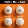 Uberpong Ping Pong Customizable Ball - Personalized White Table Tennis Balls for Creating Custom Text or Quotes (Pack of 10) view 3