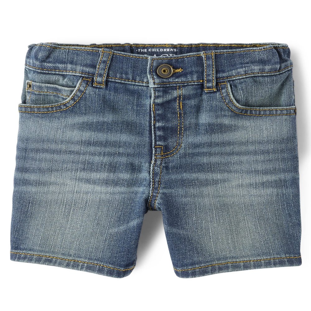 The Children's Place,And Toddler Boys Stretch Denim Shorts,Baby-Boys,Degroot Wash,4T