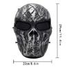 Fanjin Tactical Mask Skull Full Face Masks, Airsoft Mask, for Halloween Cosplay Party CS Survival Games Shooting (Silver Gray) view 2