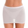 iiniim Womens Smooth Oil Shiny Lingerie Skirt Hip Dress Extreme Short Mini Skirt Underwear White C Small view 1